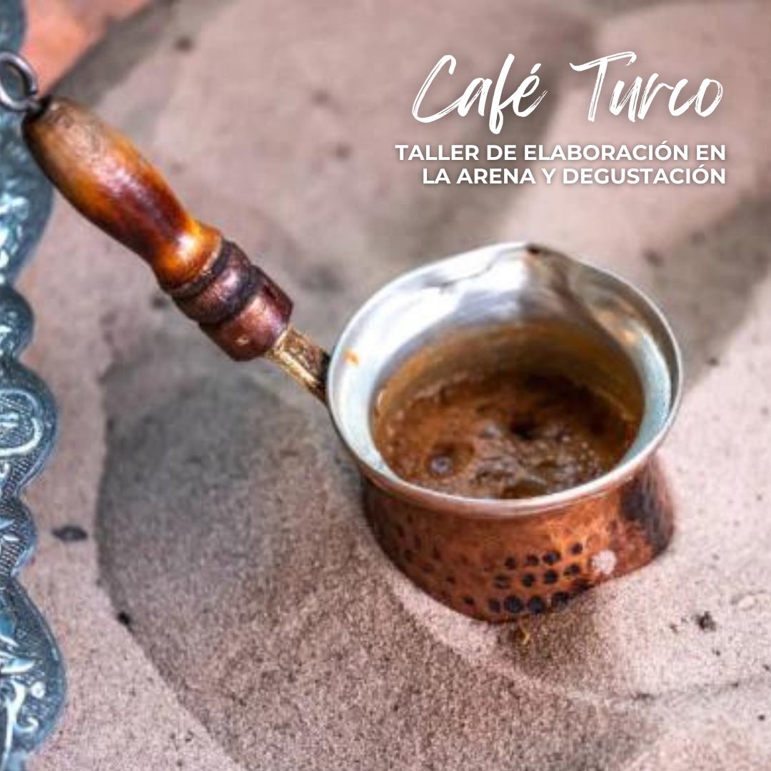 Clases de café turco en la arena en San José